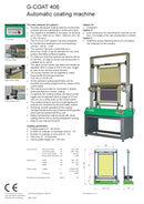 Grunig G-Coat 406 Coating Machine
