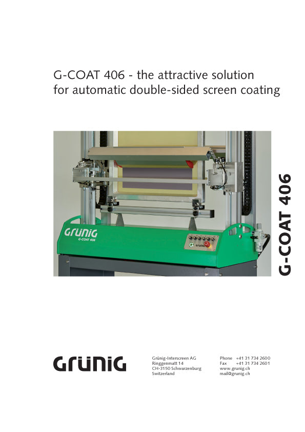 Grunig G-Coat 406 Coating Machine